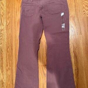 American Eagle Outfitters High-Rise Flare Jeans - Plum